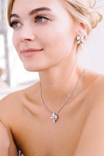 Sara Gabriel Style Joy Earrings | Sara Gabriel #2 Silver/Clear thumbnail