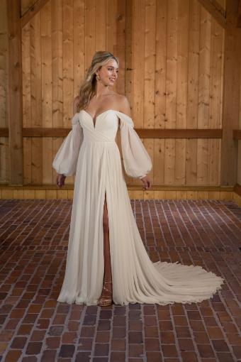 Essense of Australia Style D3636 | Essense of Australia #0 default (IV-PL) Ivory Gown w Porcelain Tulle Plunge thumbnail